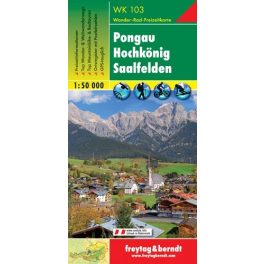   Pongau, Hochkönig, Saalfelden turistatérkép (WK 103) - Freytag-Berndt
