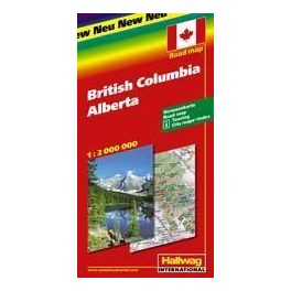Brit Columbia és Alberta autótérkép - Hallwag