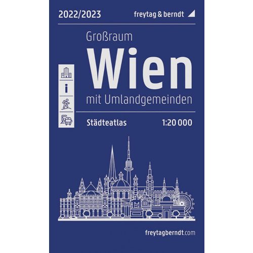 Vienna and environs, city atlas - Freytag-Berndt