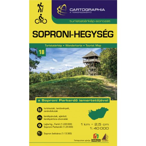Sopron Hills, hiking map - Cartographia