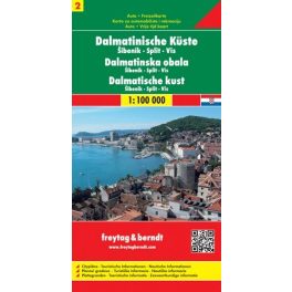 Dalmát tengerpart (2) autótérkép - Freytag-Berndt