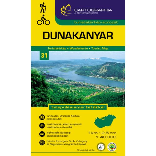 Danube Bend, hiking map - Cartographia