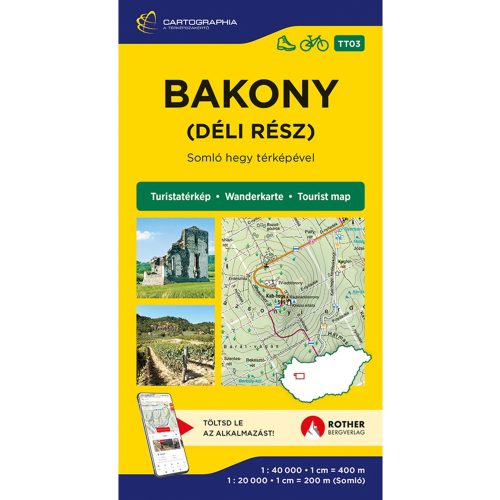 Bakony (South), hiking map - Cartographia