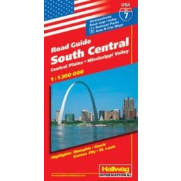   South Central (Central Plains és a Mississippi-völgy) autótérkép - Hallwag