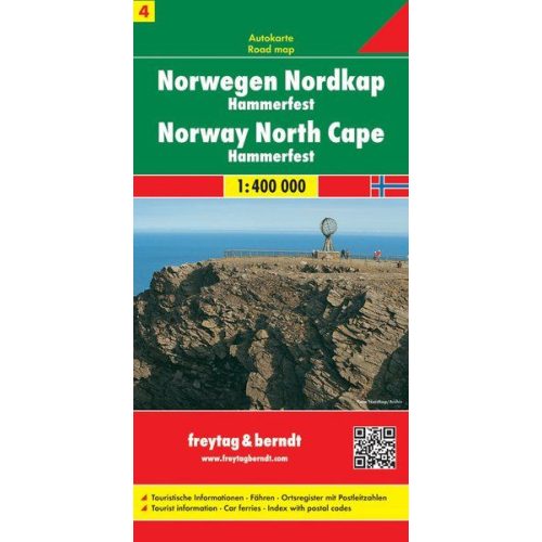 Norway: North Cape, road map - Freytag-Berndt