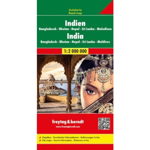 India, travel map - Freytag-Berndt
