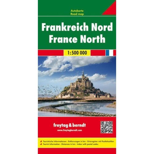 France (North), travel map - Freytag-Berndt
