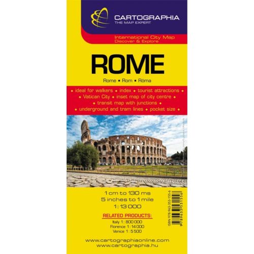 Rome, city map - Cartographia
