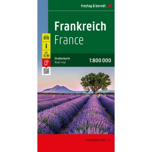 France, road map (1: 800 000) - Freytag-Berndt