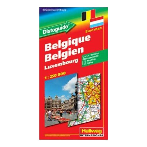 Belgium és Luxemburg autótérkép - Hallwag