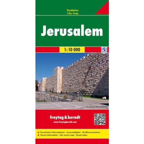 Jerusalem, city map - Freytag-Berndt