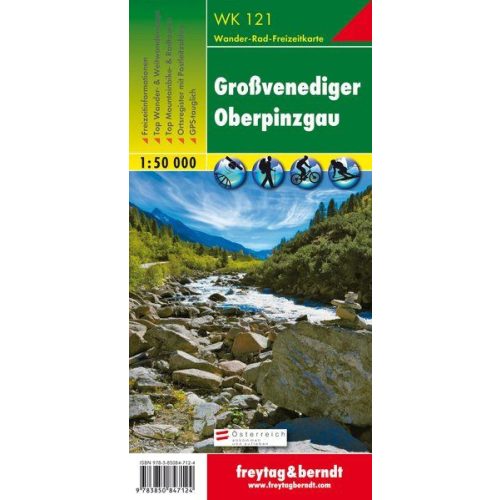 Großvenediger, Oberpinzgau turistatérkép (WK 121) - Freytag-Berndt