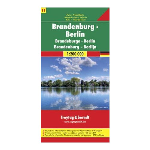 Brandenburg, Berlin autótérkép - Freytag-Berndt