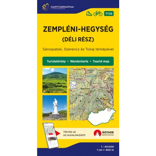 Zemplén Hills (South), hiking map - Cartographia