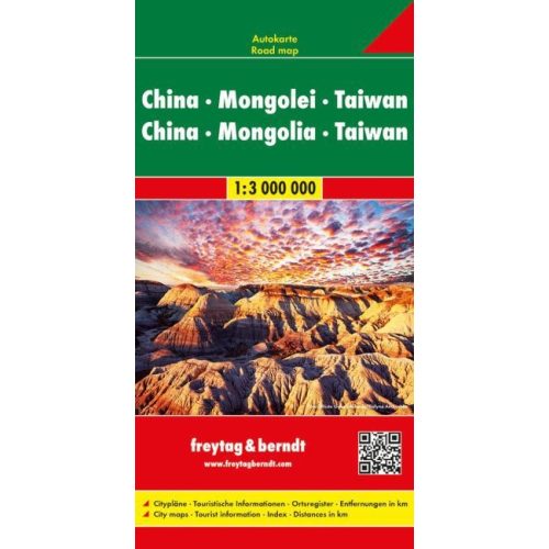China,  Mongolia & Taiwan, travel map - Freytag-Berndt