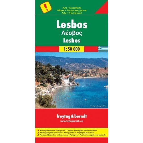 Lesvos, travel map - Freytag-Berndt