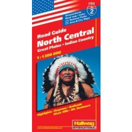   North Central (Great Plains, Indian Country) autótérkép - Hallwag
