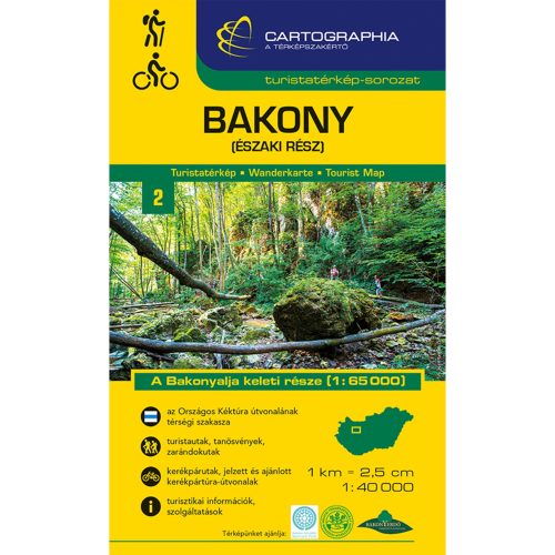 Bakony (North), hiking map - Cartographia