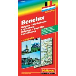 Benelux államok autótérkép - Hallwag