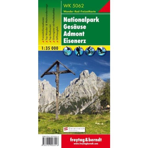 Nationalpark Gesäuse, Admont, Eisenerz turistatérkép (WK 5062) - Freytag-Berndt
