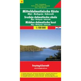Dalmát tengerpart (4) autótérkép - Freytag-Berndt