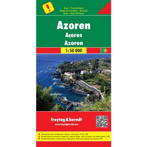 Azores, travel map - Freytag-Berndt