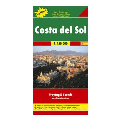 Costa del Sol autótérkép - Freytag-Berndt Top 10 Tips