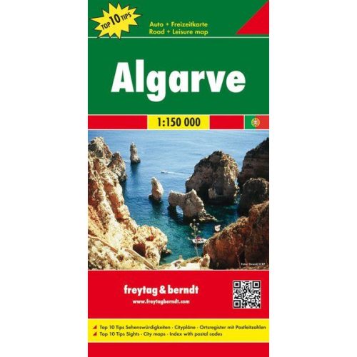 Algarve, travel map - Freytag-Berndt