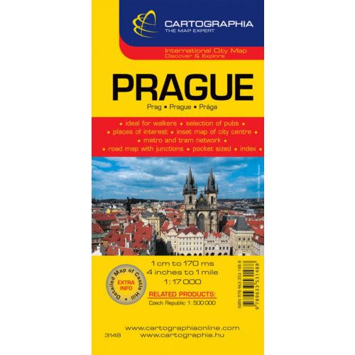 Prága várostérkép - Cartographia