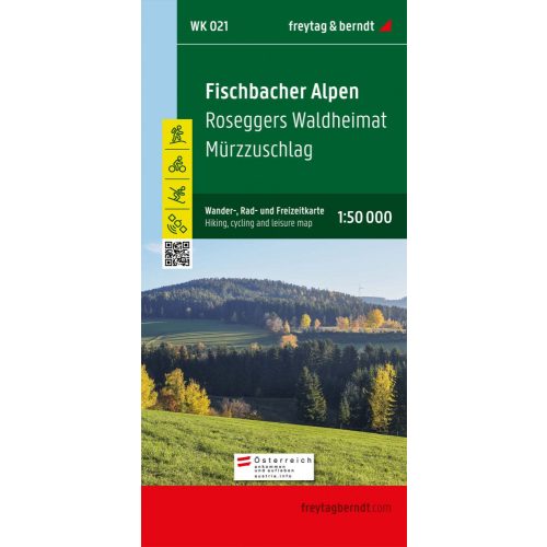 Fischbacher Alpen, hiking map (WK 021) - Freytag-Berndt