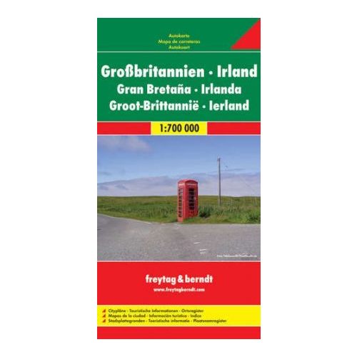 Great Britain & Ireland, road map (1: 700.000) - Freytag-Berndt