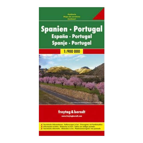 Spain & Portugal, travel map (1: 900.000) - Freytag-Berndt