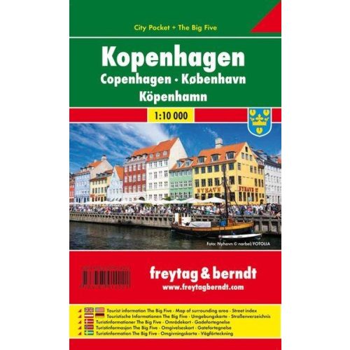 Koppenhága zsebtérkép - Freytag-Berndt