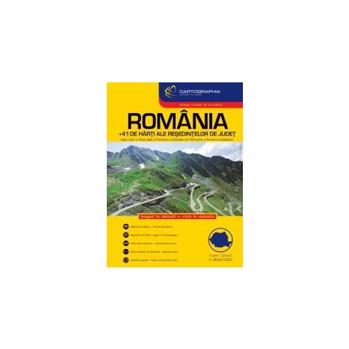 Romania, road atlas - Cartographia