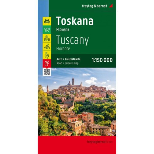 Tuscany, travel map - Freytag-Berndt Top 10 Tips