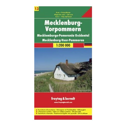 Mecklenburg & Western Pomerania, travel map - Freytag-Berndt