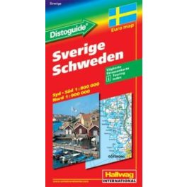 Svédország autótérkép - Hallwag