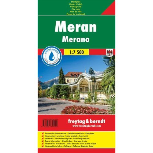 Merano, town plan - Freytag-Berndt