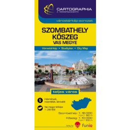 Szombathely, Kőszeg várostérkép - Cartographia