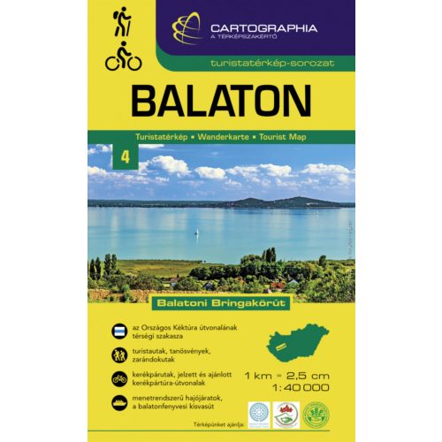 Lake Balaton, hiking map - Cartographia