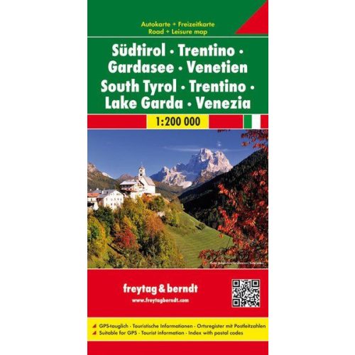 Dél-Tirol, Trentino, Garda-tó, Veneto autótérkép - Freytag-Berndt