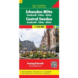 Svédország (közép) autótérkép - Freytag-Berndt