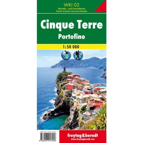 Cinque Terre & Portofino, hiking map (WKI 02) - Freytag-Berndt