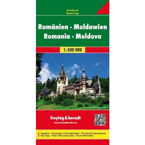 Romania & Moldova, road map - Freytag-Berndt