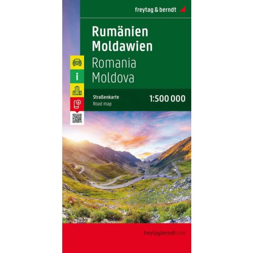 Romania & Moldova, road map - Freytag-Berndt