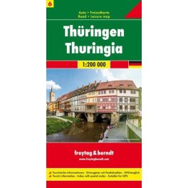 Thuringia, travel map - Freytag-Berndt