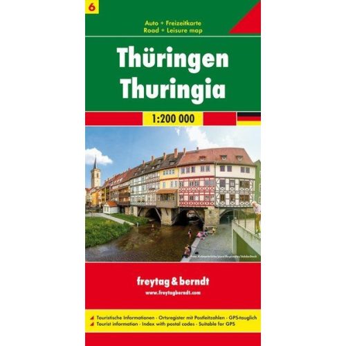 Thuringia, travel map - Freytag-Berndt
