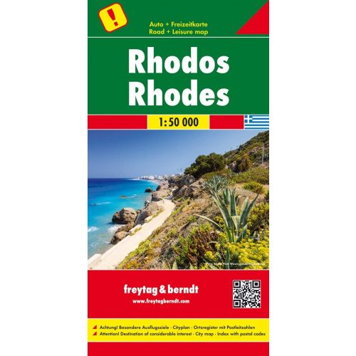 Rhodes, travel map - Freytag-Berndt
