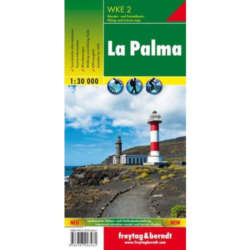 La Palma, hiking map - Freytag-Berndt
