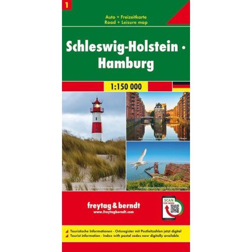 Schleswig-Holstein & Hamburg, travel map - Freytag-Berndt